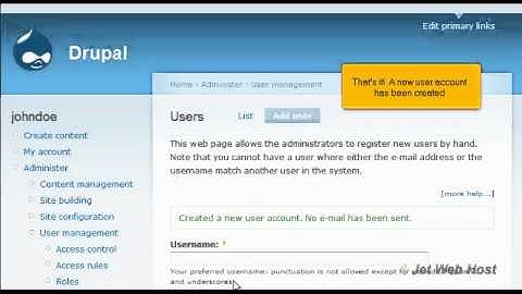 How to manage users in Drupal