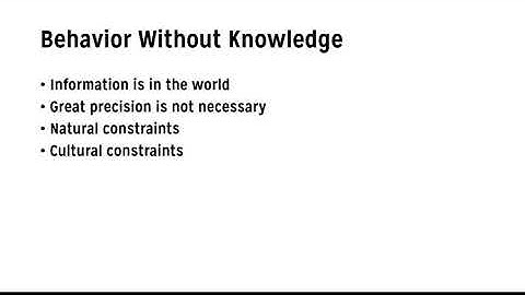 The Design of Everyday Things: Chapter 3