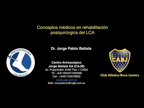 Rehabilitación LCA  Enfoque médico