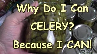 Canning Celery 2020 Because I CAN!