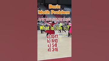41. What is ½ + ⅗?a) 10⁄17 b) 11⁄10 c) 5⁄8 d) 3⁄16#CivilServices #MathematicsChallenge #civilservice
