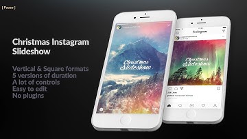 Christmas Slideshow Instagram Stories - After Effects Template