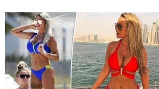 Katy Perry pushes bikini to the brink in boob-spilling beach display