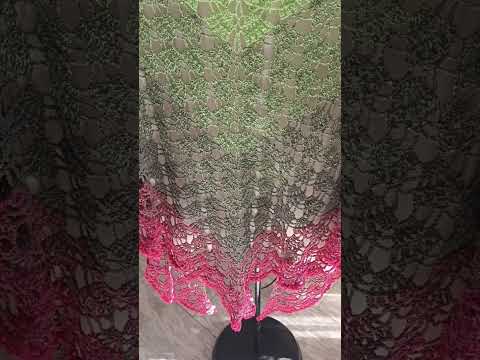 crochet triangle shawl
