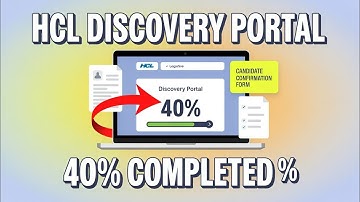 HCL Discovery Portal 40% Completed | Candidate Confirmation Form | Crack HCL TCS Infosys Wipro MAANG