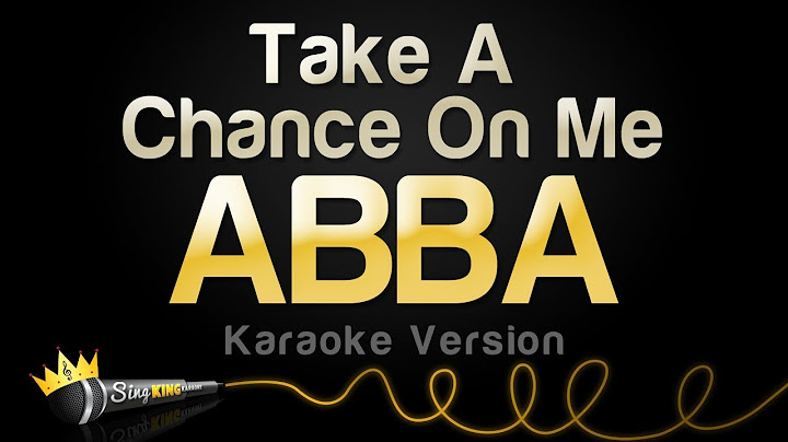 Take a Chance on Me Karaoke version - Karaoke performance video thumbnail