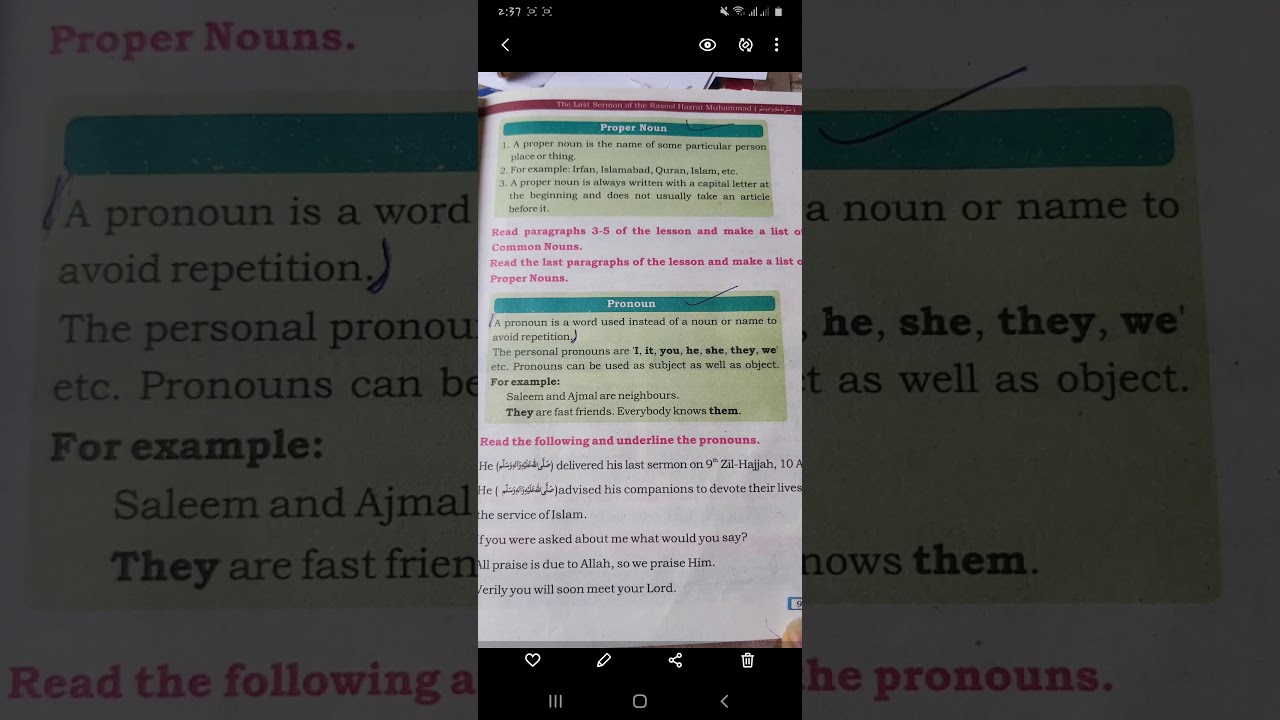 Class 7 English Chapter 1 Grammar YouTube
