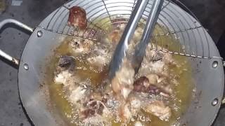 Cooking Deep Fried Pork - Pig Leg Fry Recipe - Village Food Recipe #65