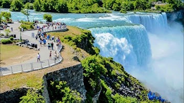 THÁC NƯỚC Ở BIÊN GIỚI MỸ CANADA | NIAGARA FALLS FROM ABOVE