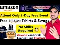 Free Amazon Swags For Students | AWS 2- Days Free Event | Free Amazon T- Shirts | Learn New Skills