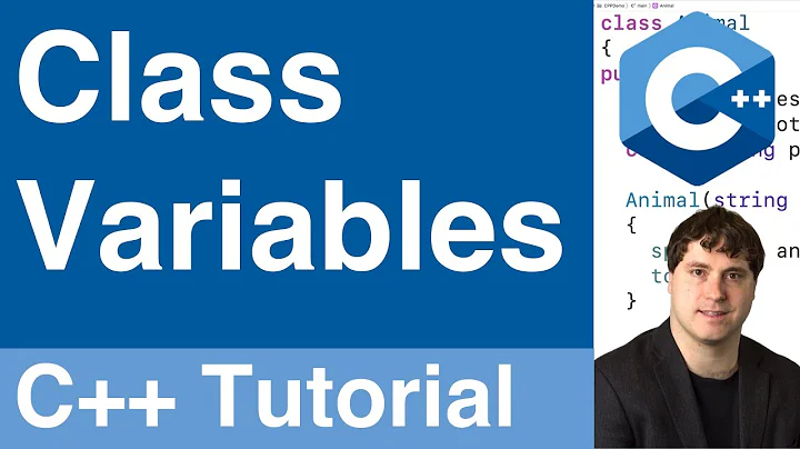 Class Variables (i.e. "Static Member Variables") | C++ Tutorial