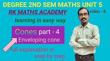 Introduction and problems on Enveloping cones || cones | RK MATHS ACADEMY