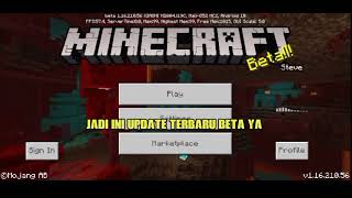 Update Minecraft Terbaru V.1.16.210.56