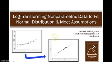 Log Base 10 Transformation to Help Data Fit Normal Distribution