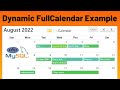 How to add and display events dynamically in fullcalendar js with php and mysql  fullcalendario