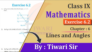 NCERT Solutions for Class 9 Maths Chapter 6 Exercise 6.2 Lines and Angles in Hindi & English Medium.