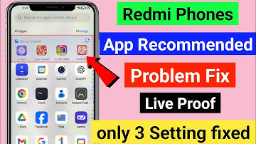 👹Redmi recommend app delete / Mi recommend app remove / recommended app kaise hatayen #recommended 