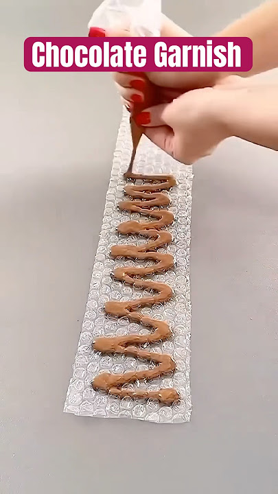 Chocolate garnish / cake garnish / new chocolate garnish ideas / #garnish #cakes #cake
