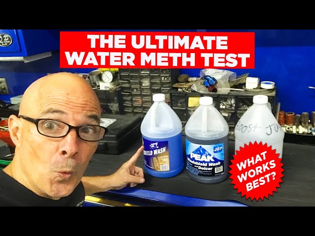 WATER METH VS (LOW-$) WINDSHIELD WASHER FLUID-WHO WINS? BEST WATER/METH  VIDEO EVER! IATS, AF & HP! 