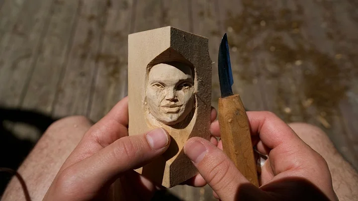 Carving The Female Mouth--Knife Only Beginner Whittling Tutorial