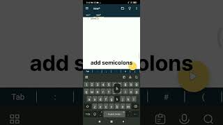 write your first code with pydroid ||#python #helloworld