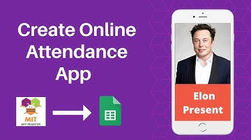 How To Create Online Attendance App Using MIT App Inventor | Artificial Intelligence App | Demo