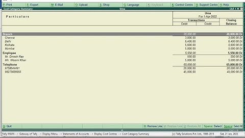 Cost category & cost centre in tally ERP 9 (Basics to know with example)part 1