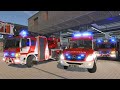 Emergency Call 112 - Truck Fire + Cat. 1 Fire Alarm in Frankfurt! 4K