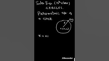 Circles Inter 2nd year 12th class mathematics