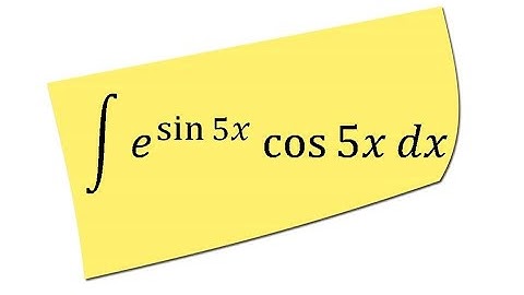 Integral of e^sin5x cos5x