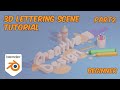 Professional 3D Lettering in Blender - 3D Text Tutorial - Beginner (part2)