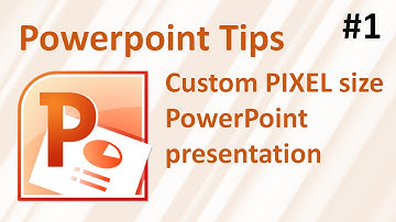 How to make a custom PIXEL size PowerPoint presentation and convert it to a picture.