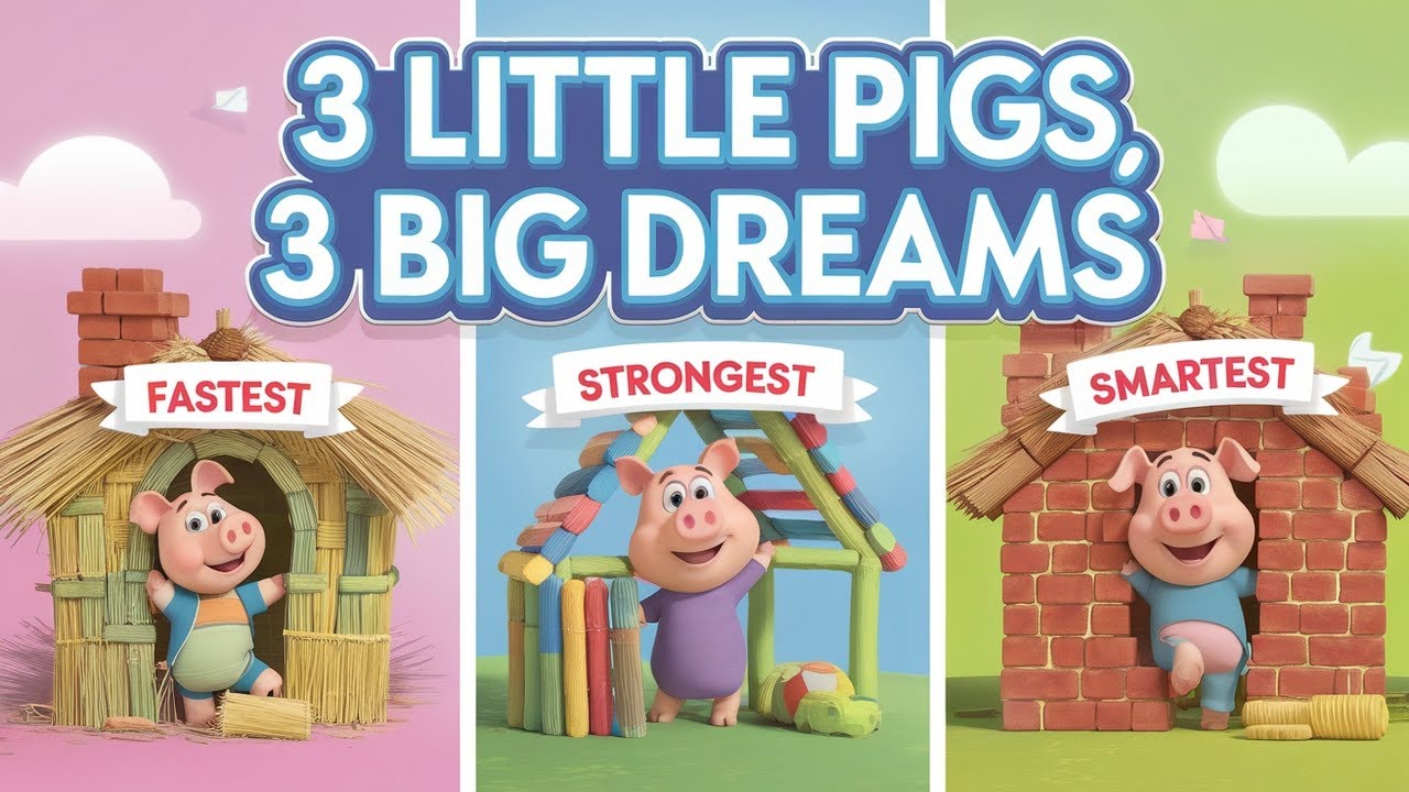 The Three Little Pigs | Classic Bedtime Story for Kids | Fun ...