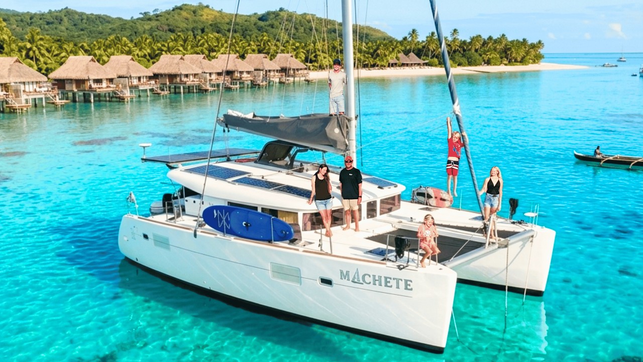 ⁣We Crashed Fiji’s MOST Exclusive Resorts by Sailboat