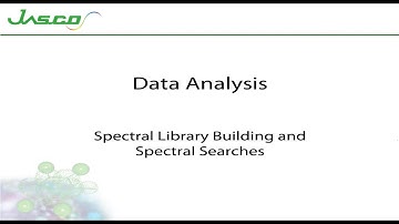 JASCO Training  - HPLC ChromNAV:  Spectral Libraries and Spectral Search