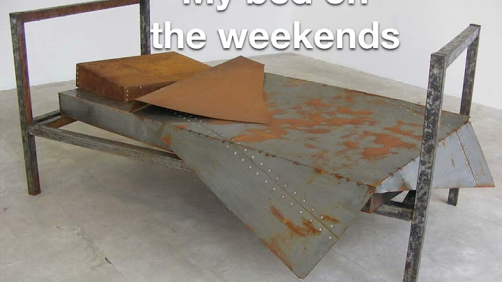 My bed on different days