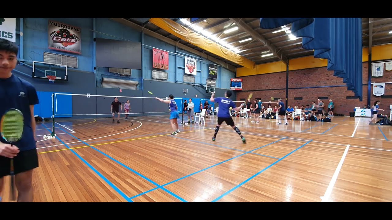2nd Mixed BADDICTS (Jasper & Vanghie) vs. THE ANNIHILATORS - Vets Badminton Shepparton 2023