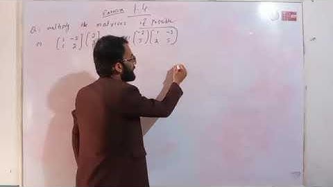 9th Class Math, Lec 1, Exercise 1.4 Question no 1  -  Ch 1 Matrices - Matric part 1 Math