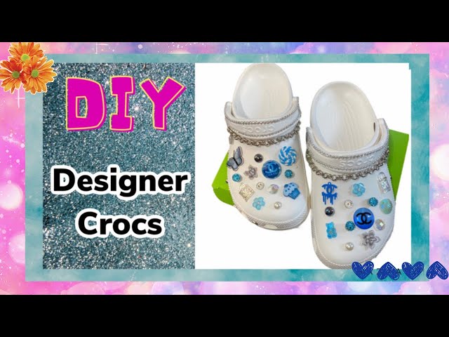 Decorating My Crocs with Charms I found on  💕 DIY Barbie Crocs