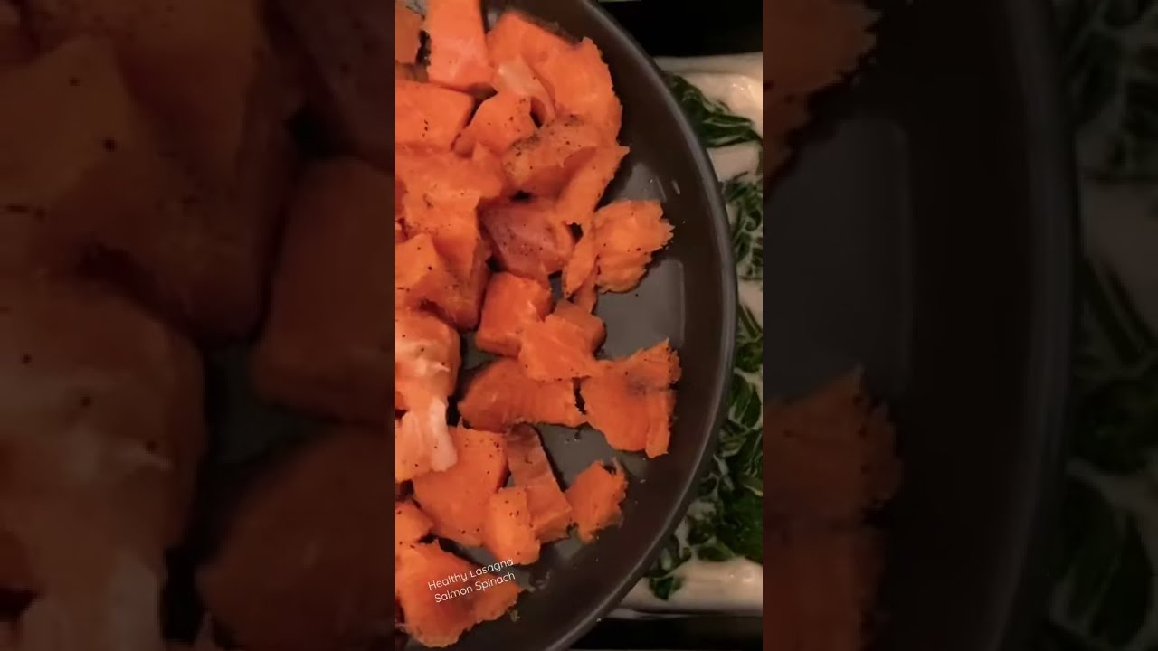 Healthy lasagna Salmon Spinach (Lachs-Lasagne Spinat 🤤 ) - YouTube