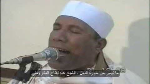 تلاو خاشعة ـ ما تيسر من سورة النمل ـ الشيخ عبدالفتاح الطاروطي