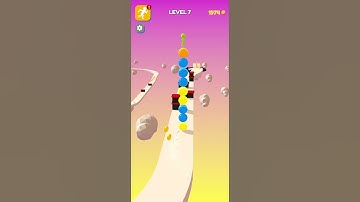 stack rider level 7 - gameplay walkthrough ios android all levels #shorts #stackrider #gameszone