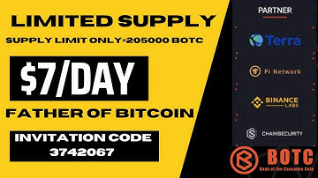 BOTC Coin Mining app | How to Mine BOTC Coin | Daily Earning 7$ | BOTC Coin account Create |