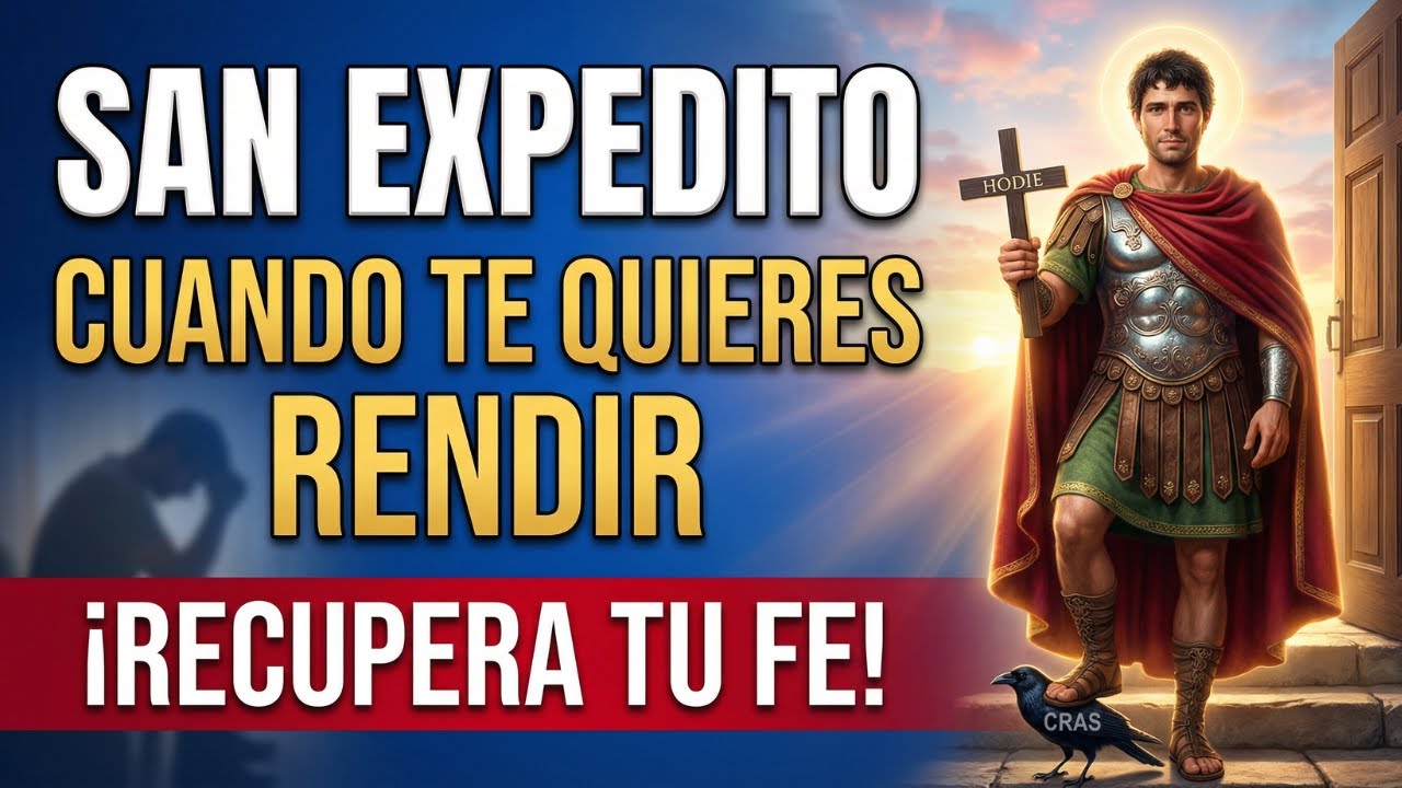 💗 SAN EXPEDITO 🙏 ORACIÓN para NO PERDER la FE en MEDIO de la PEOR TORMENTA