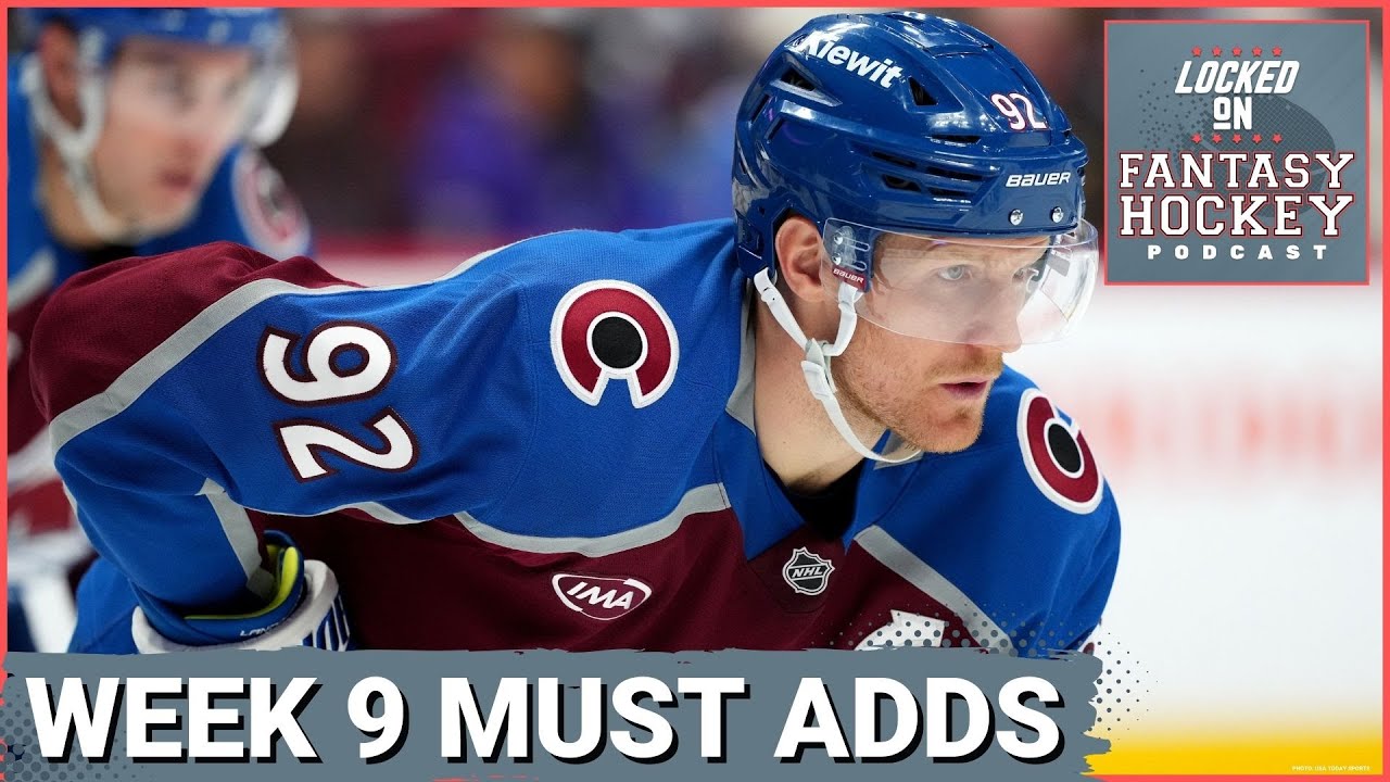Fantasy Hockey Week 9 Waiver Wire MUST ADDS: Landeskog | Raddysh | McMichael | Greer | Rinzel