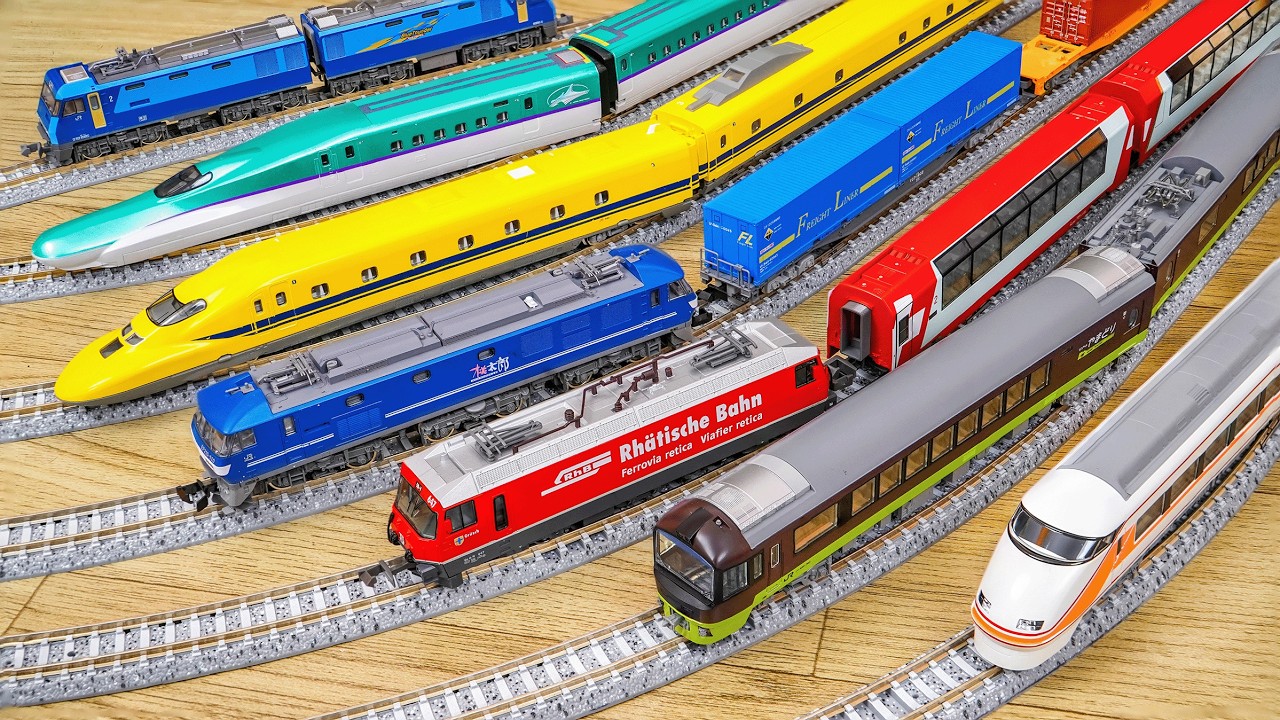 TOMIXとKATOの素晴らしいNゲージ鉄道模型を開封！日本と世界を代表する