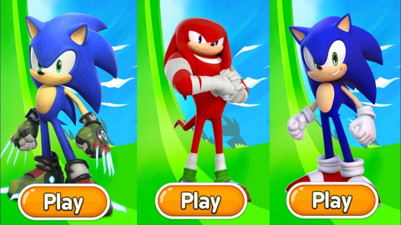Sonic Prim Dash Vs Sonic Dash 2 : Sonic Boom Vs Sonic Dash Plus - YouTube