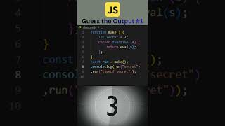 What Happens When You Eval Inside a Closure? 👀 | JS Quiz| #javascript #shorts #closure
