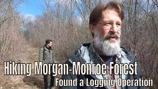 Hiking Morgan Monroe State Forest - Found a Logging Operation