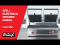 Vídeo: Grill Industrial Eléctrico Grande Doble 54 cm Sobremesa Romux